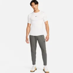 Nike Pro Ondershirt Korte Mouwen Wit Zwart