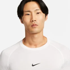 Nike Pro Ondershirt Korte Mouwen Wit Zwart