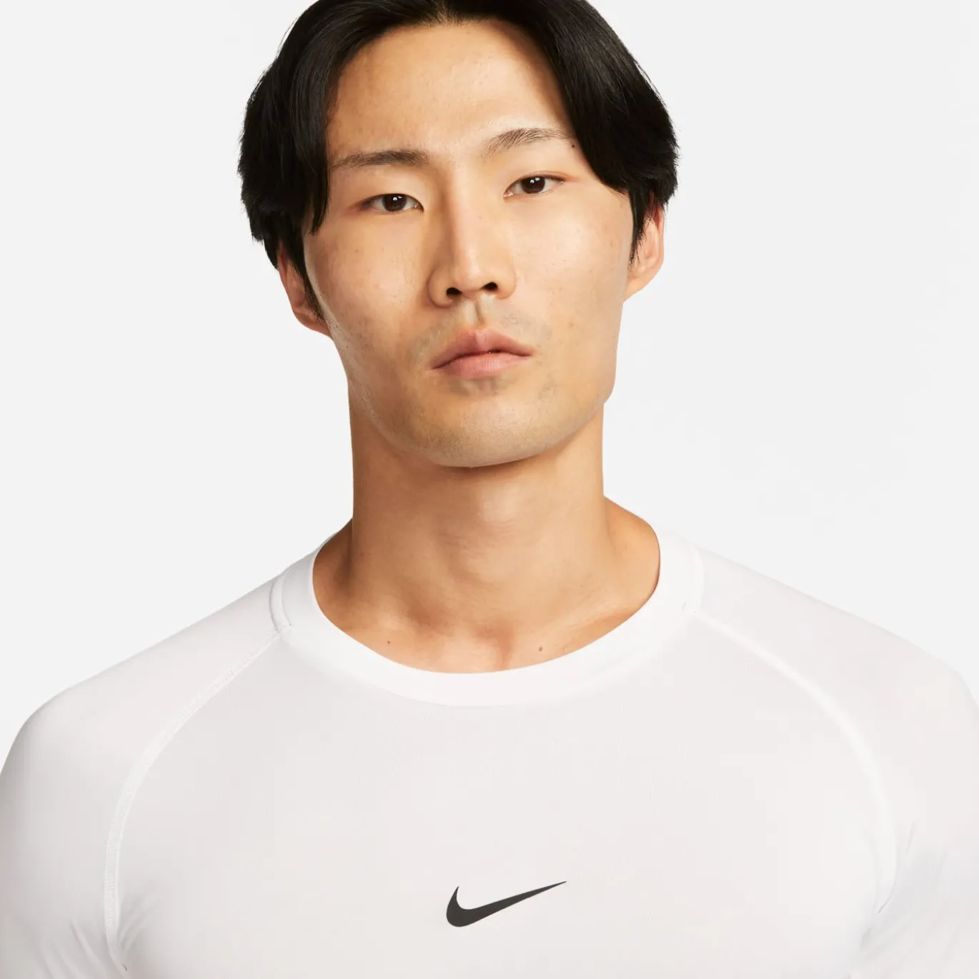Nike Pro Ondershirt Korte Mouwen Wit Zwart