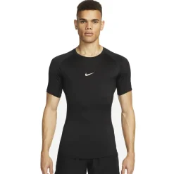 Nike Pro Ondershirt Korte Mouwen Zwart