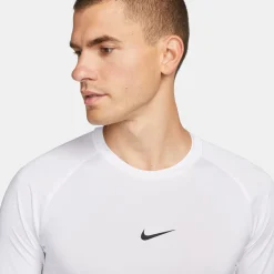 Nike Pro Ondershirt Lange Mouwen Wit Zwart