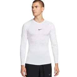 Nike Pro Ondershirt Lange Mouwen Wit Zwart
