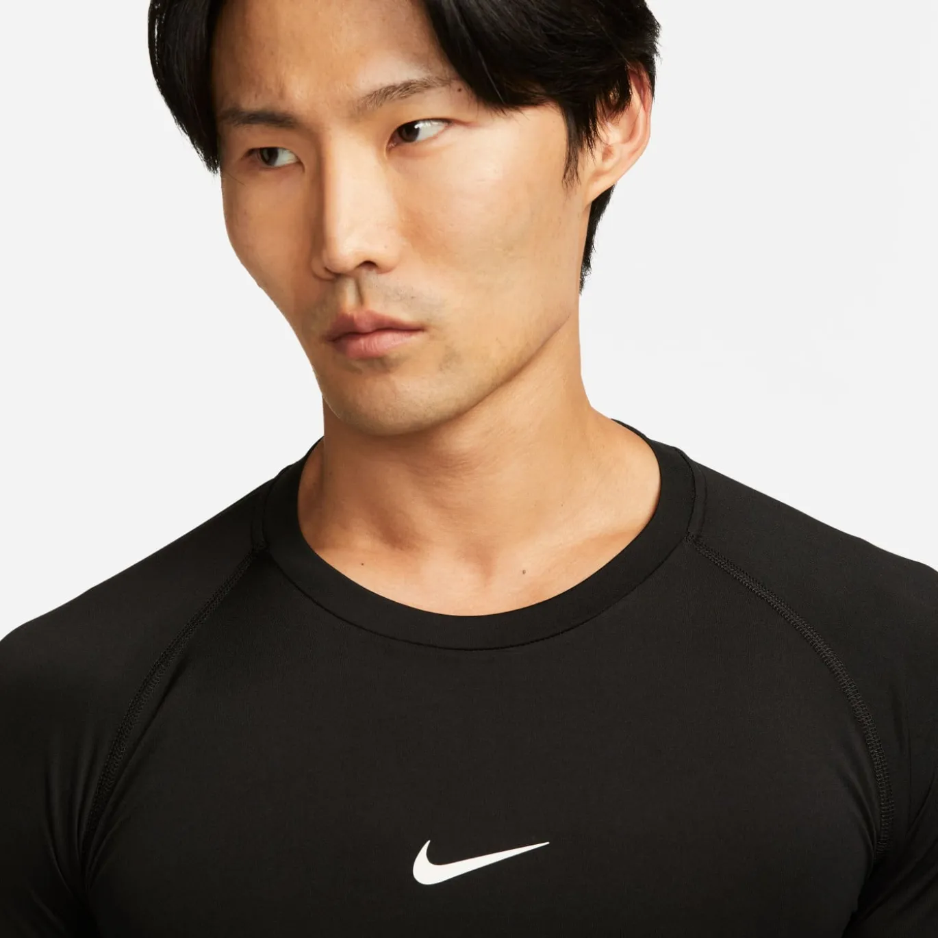 Nike Pro Ondershirt Lange Mouwen Zwart Wit