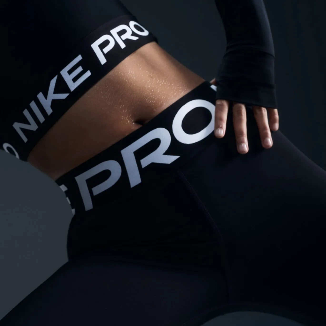 Nike Pro Sculpt Sportlegging Dames Zwart Wit