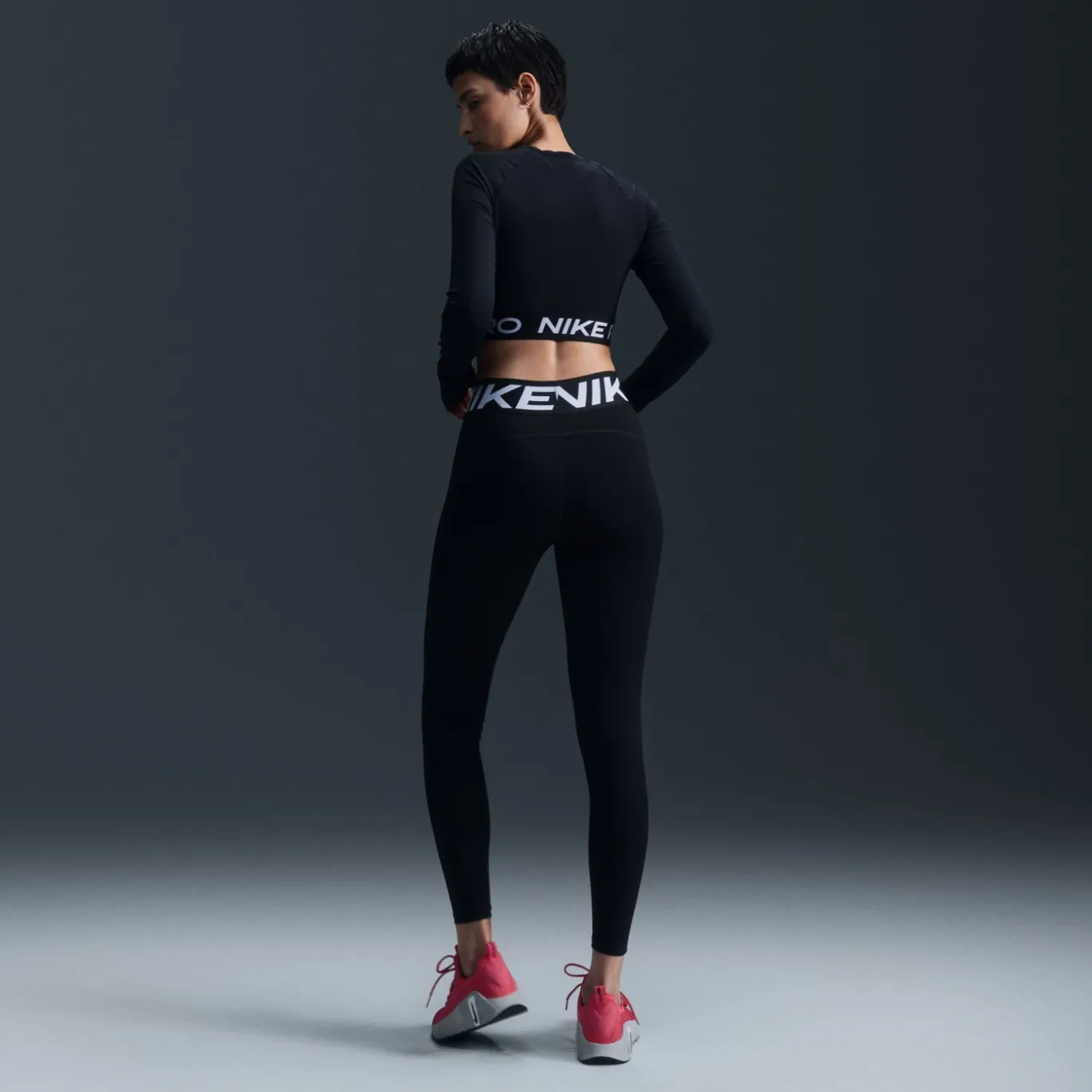 Nike Pro Sculpt Sportlegging Dames Zwart Wit