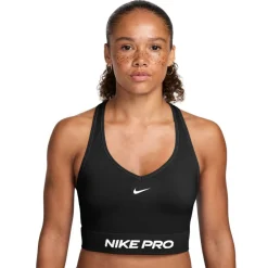 Nike Pro Seamless Tanktop Dames Zwart Wit