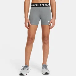 Nike Pro Slidingbroekje Meisjes Grijs Zwart Wit