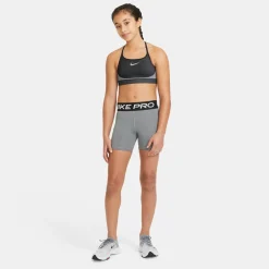 Nike Pro Slidingbroekje Meisjes Grijs Zwart Wit