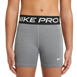 Nike Pro Slidingbroekje Meisjes Grijs Zwart Wit