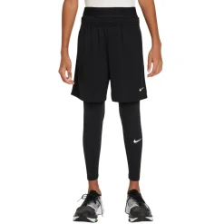 Nike Pro Sportlegging Jongens Zwart Wit