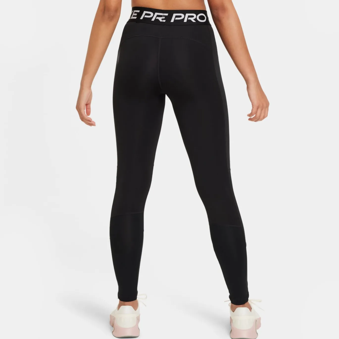 Nike Pro Sportlegging Meisjes Zwart Wit