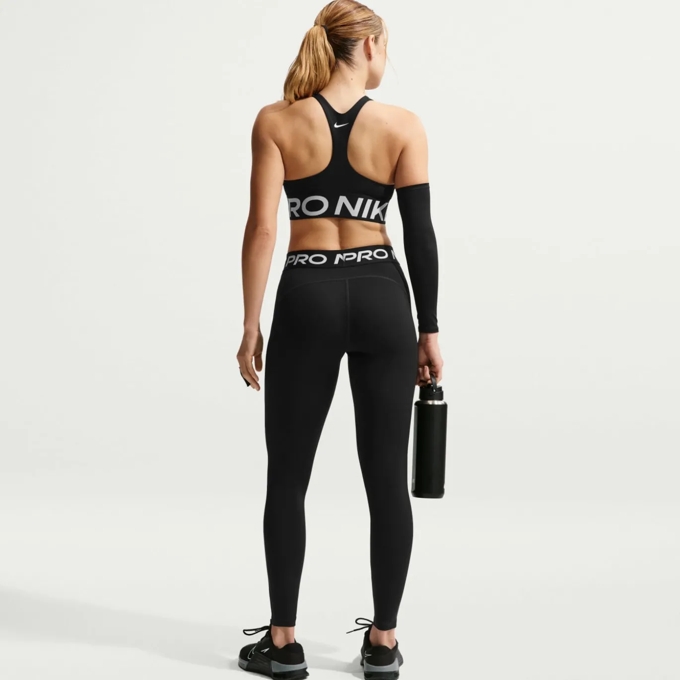 Nike Pro Sports Legging Dames Zwart Wit