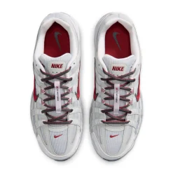 Nike P-6000 Sneakers Wit Rood Platinum Donkergrijs