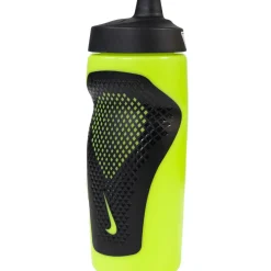 Nike Refuel Bidon Grip 550ML Felgeel Zwart Wit