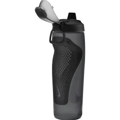 Nike Refuel Bidon Met Rietje 710ML Zwart Donkergrijs Zilver