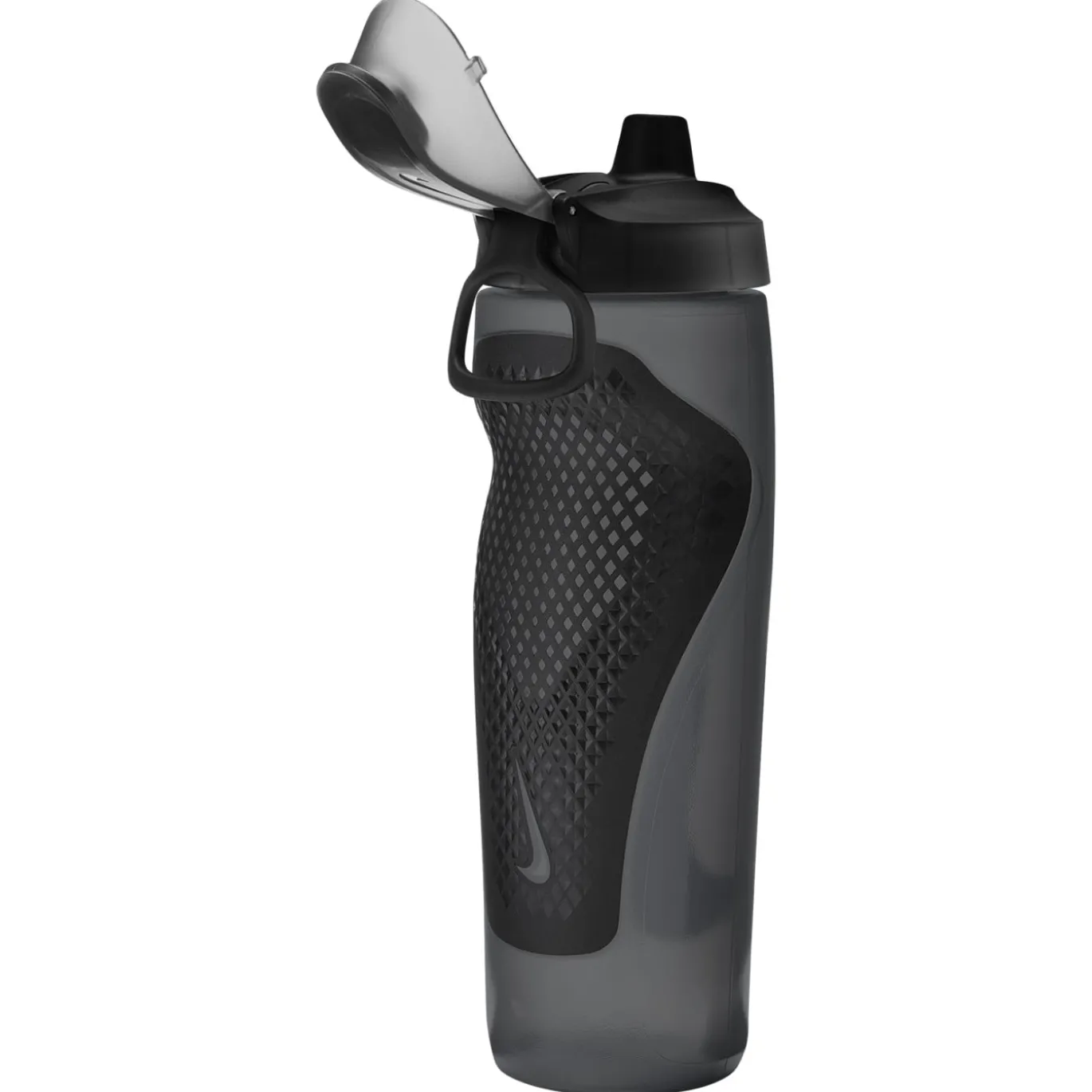 Nike Refuel Bidon Met Rietje 710ML Zwart Donkergrijs Zilver