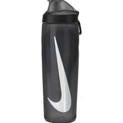 Nike Refuel Bidon Met Rietje 710ML Zwart Donkergrijs Zilver