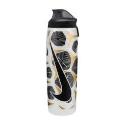 Nike Refuel Graphic Bidon 950ML Zilvergrijs Zwart Goud