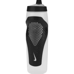 Nike Refuel Grip Bidon 946ML Lichtgrijs Zwart