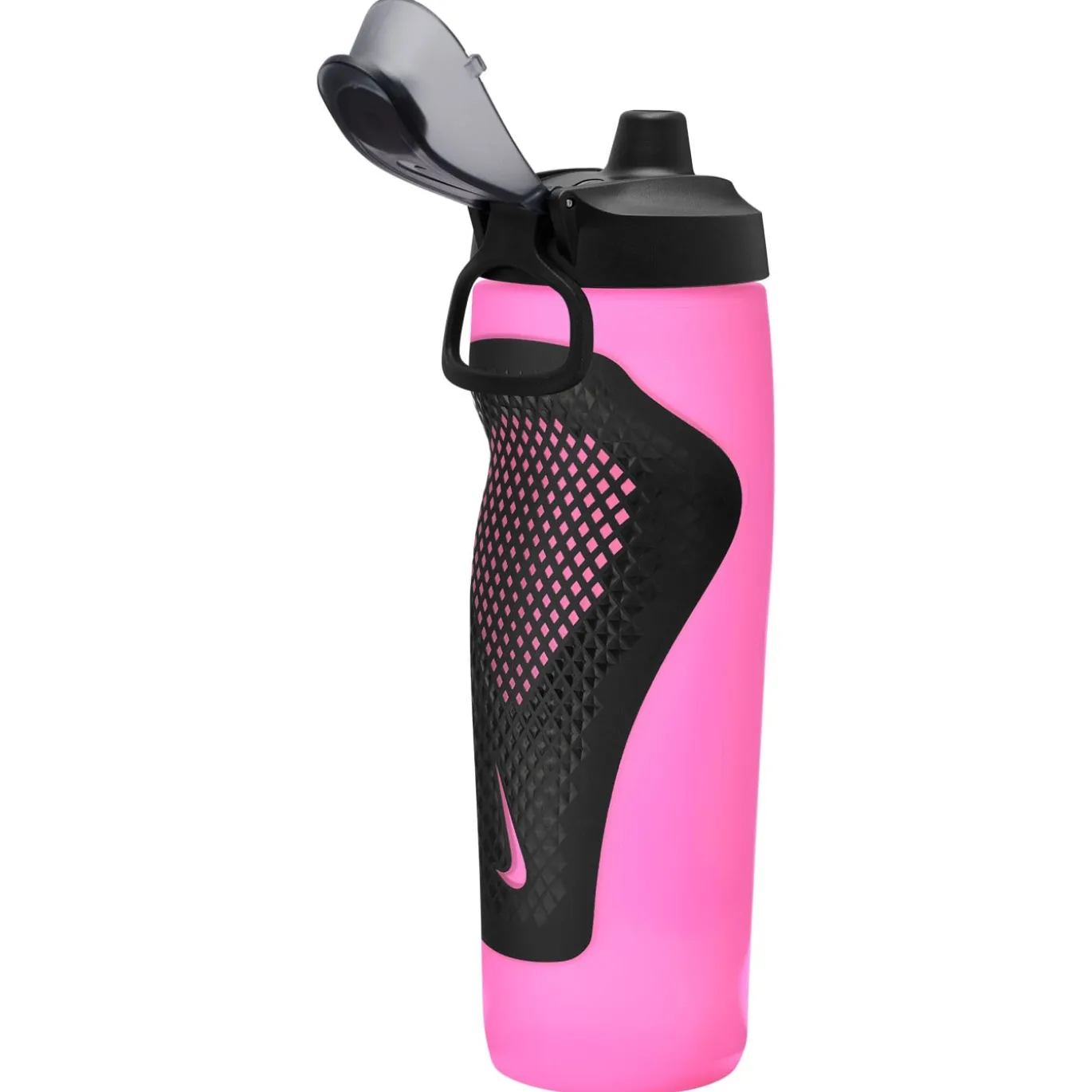 Nike Refuel Locking Bidon 709ML Roze Zwart Zilver