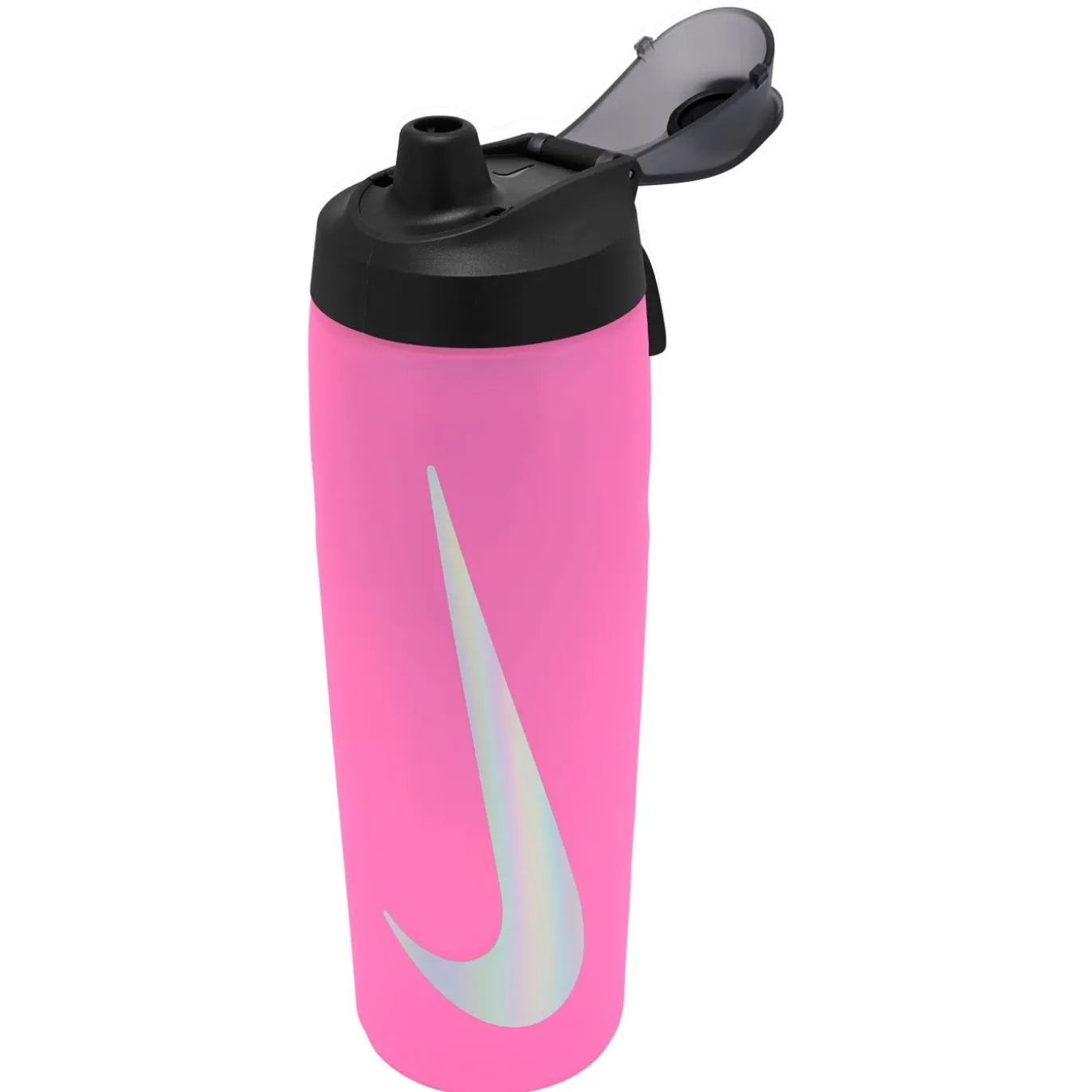 Nike Refuel Locking Bidon 709ML Roze Zwart Zilver