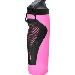 Nike Refuel Locking Bidon 709ML Roze Zwart Zilver
