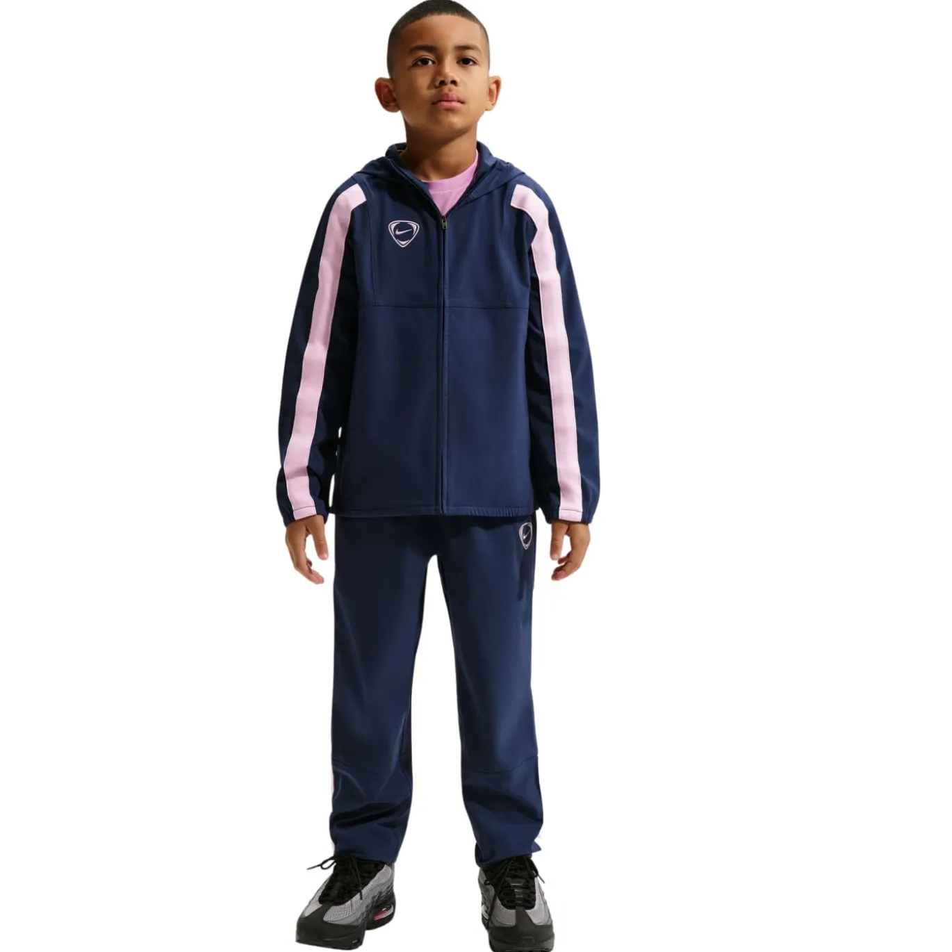 Nike Repel Trainingspak Kids Donkerblauw Lichtblauw Lichtroze