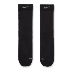 Nike Run Lightweight Crew Sokken Zwart Zilver Donkergrijs