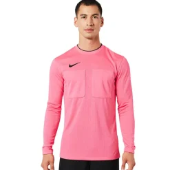 Nike Scheidsrechtersshirt Lange Mouwen Roze Zwart
