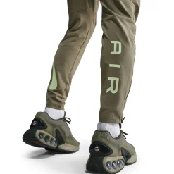 Nike Sportswear Air Trainingsbroek Olijfgroen Groen Neongeel