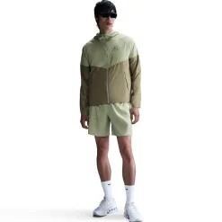 Nike Sportswear Air Woven Trainingspak Full-Zip Olijfgroen Groen Neongeel