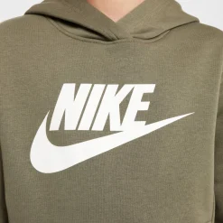 Nike Sportswear Club Big Logo Fleece Hoodie Trainingspak Kids Olijfgroen Wit