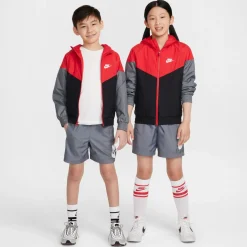 Nike Sportswear Club Broekje Woven Kids Grijs Wit