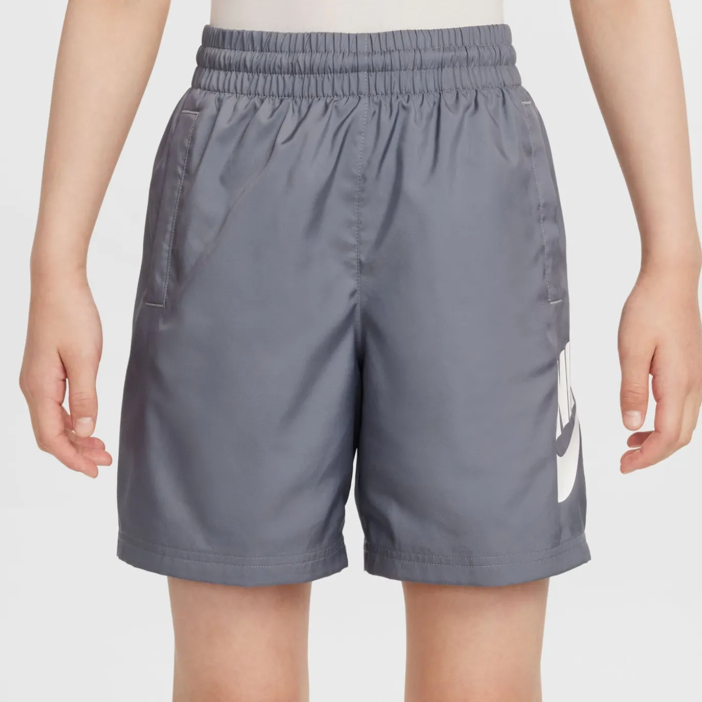 Nike Sportswear Club Broekje Woven Kids Grijs Wit