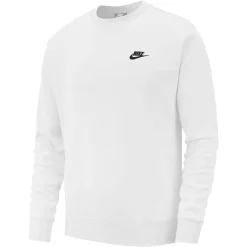 Nike Sportswear Club Fleece Crew Sweater Wit Zwart