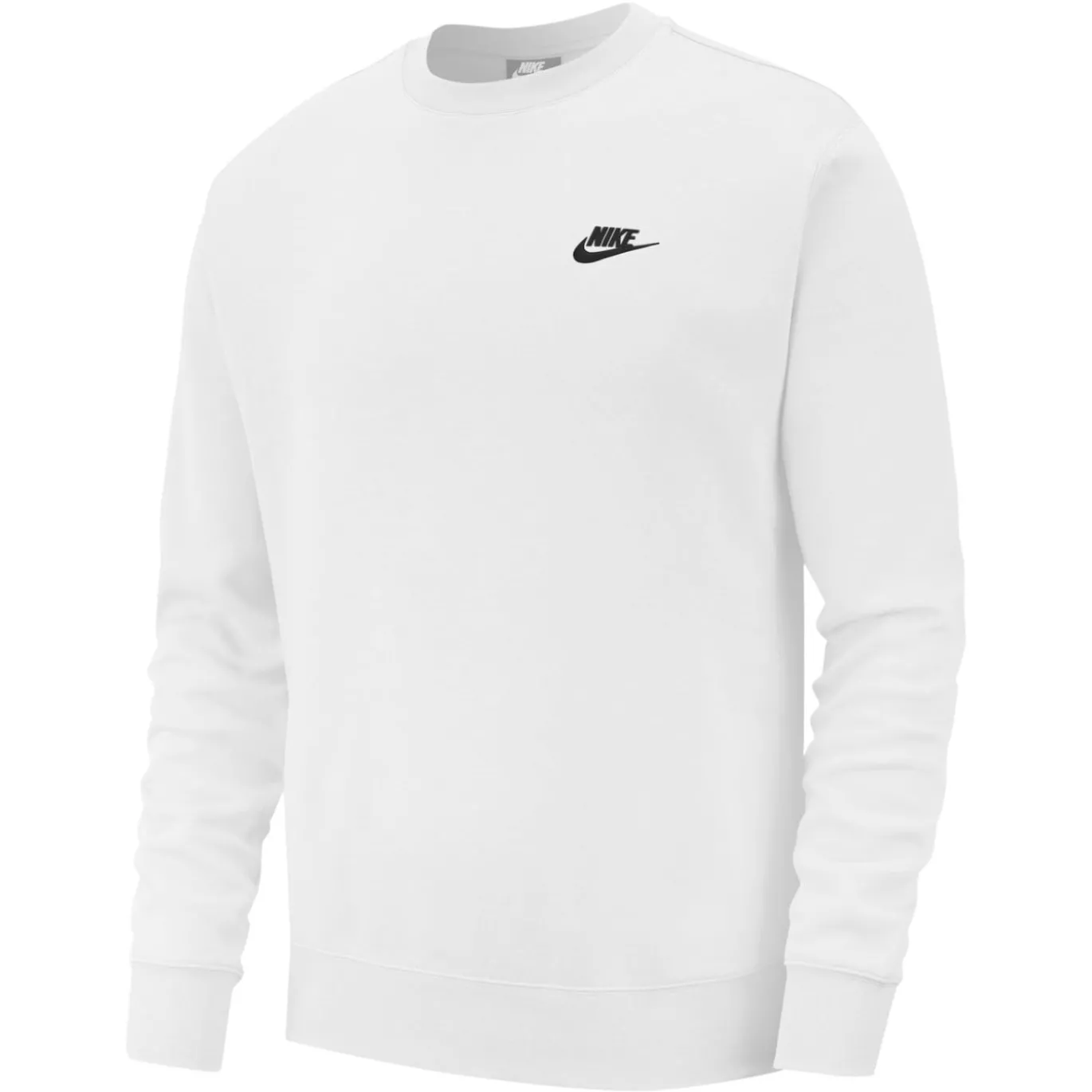 Nike Sportswear Club Fleece Crew Sweater Wit Zwart