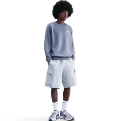 Nike Sportswear Club Fleece Crew Sweater Lichtpaars Wit