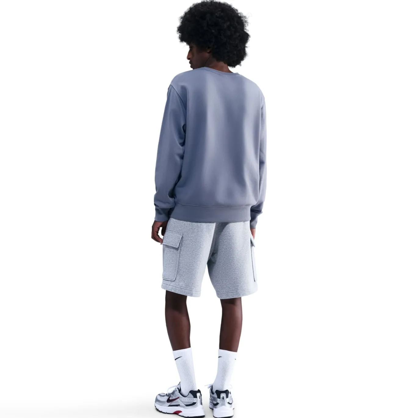 Nike Sportswear Club Fleece Crew Sweater Lichtpaars Wit