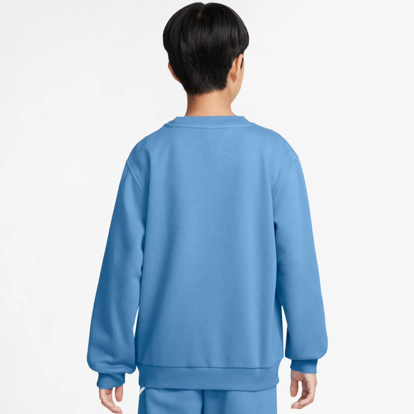 Nike Sportswear Club Fleece Crew Trainingspak Kids Blauw Wit