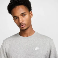 Nike Sportswear Club Fleece Crew Joggingpak Grijs Wit