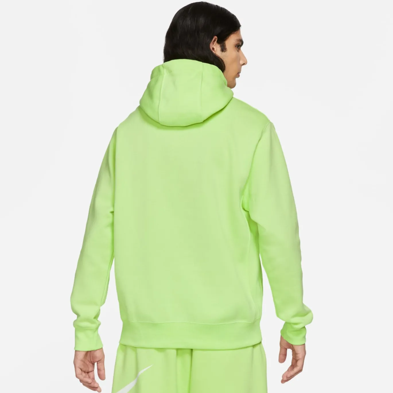 Nike Sportswear Club Fleece Hoodie Lichtgroen Wit