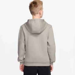 Nike Sportswear Club Fleece Hoodie Kids Lichtbruin Wit
