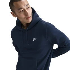 Nike Sportswear Club Fleece Hoodie Donkerblauw Wit