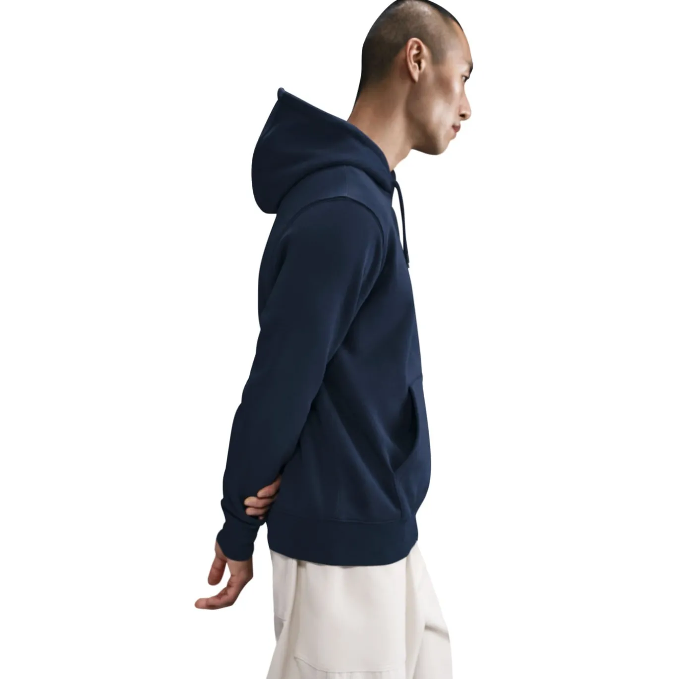 Nike Sportswear Club Fleece Hoodie Donkerblauw Wit