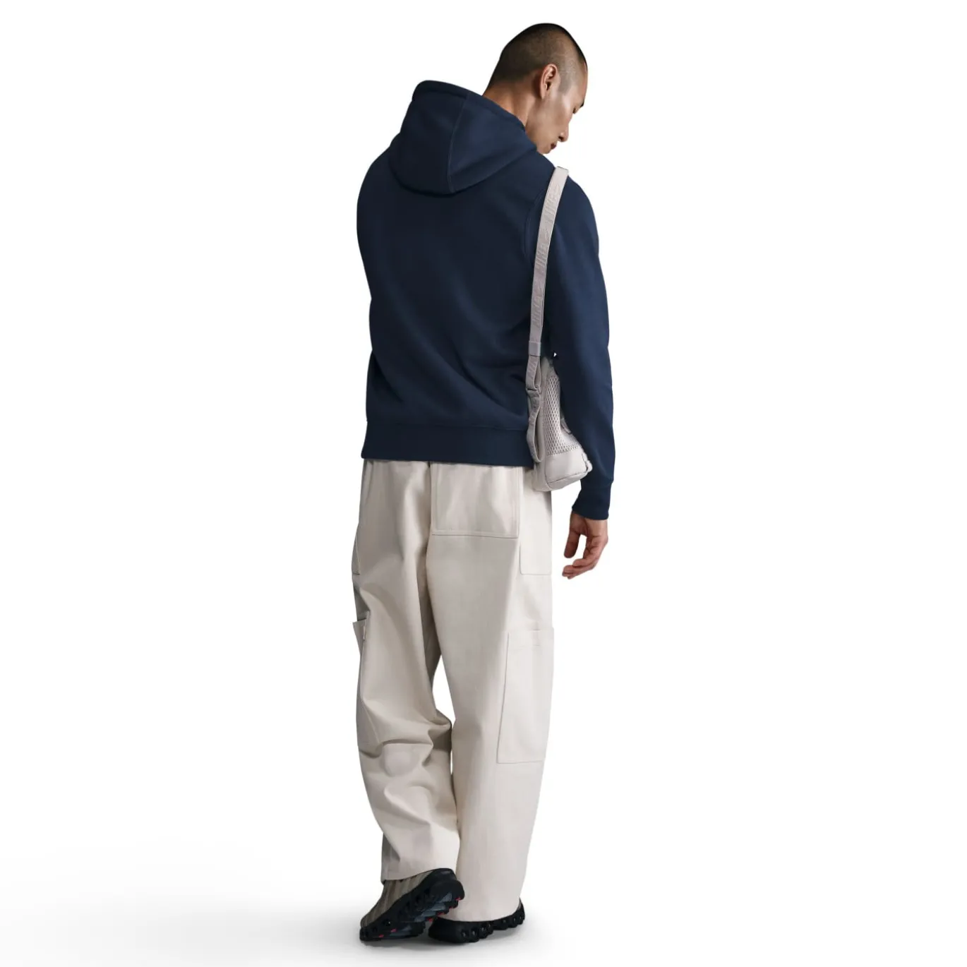Nike Sportswear Club Fleece Hoodie Donkerblauw Wit