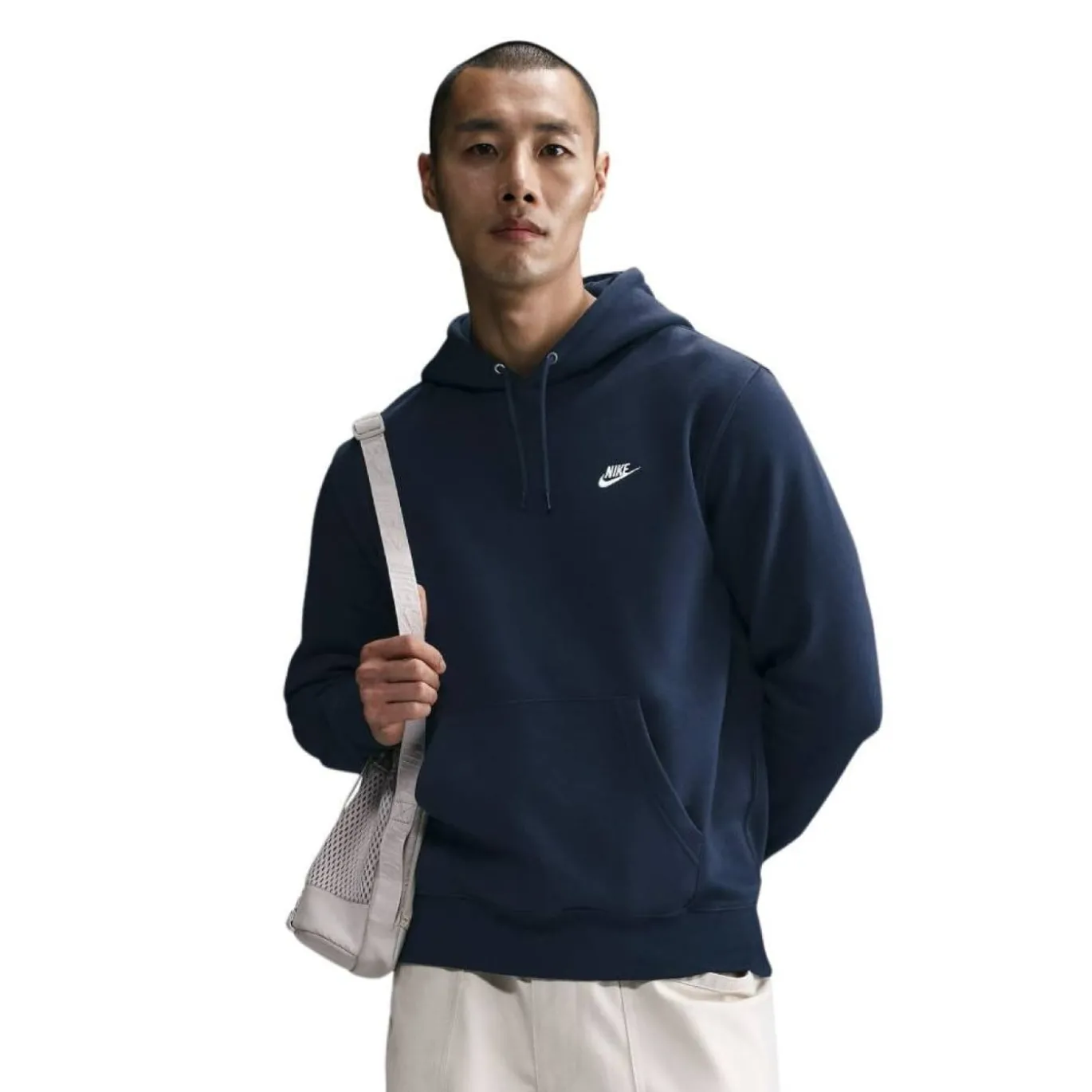 Nike Sportswear Club Fleece Hoodie Donkerblauw Wit
