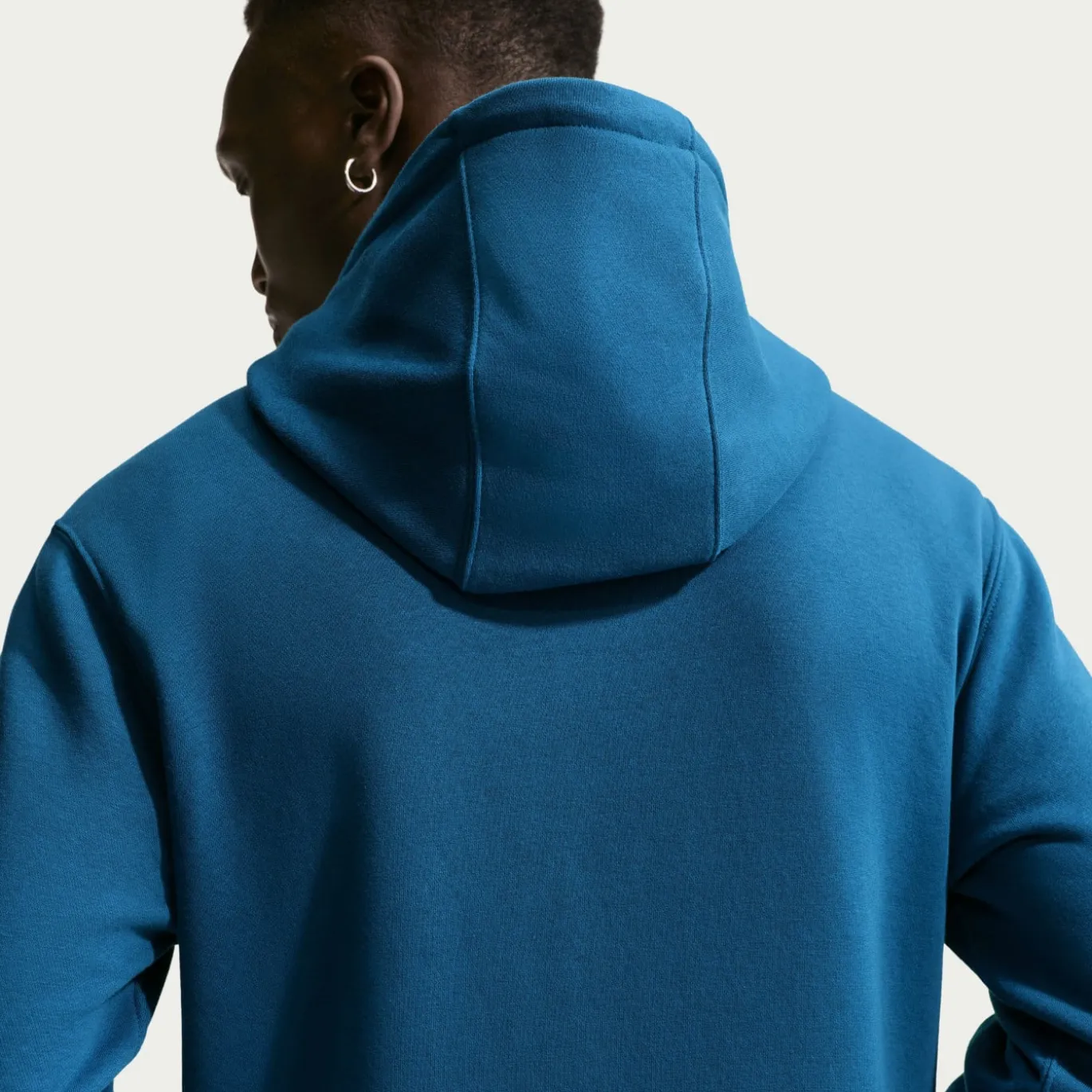 Nike Sportswear Club Fleece Hoodie Donkerblauw Lichtbeige