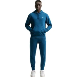 Nike Sportswear Club Fleece Hoodie Donkerblauw Lichtbeige