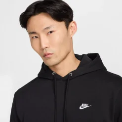 Nike Sportswear Club Fleece Hoodie Zwart Wit
