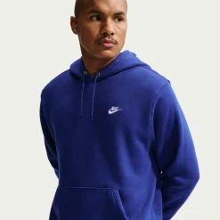Nike Sportswear Club Fleece Hoodie Donkerblauw Wit